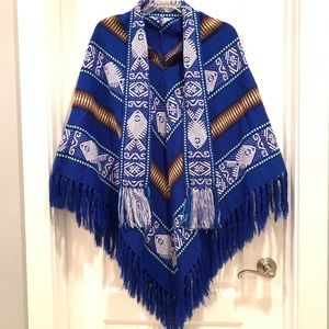 Beautiful Tribal Patterned Poncho